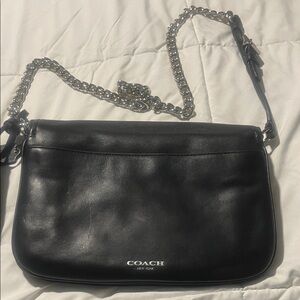 Coach Black Leather Crossbody Bag
